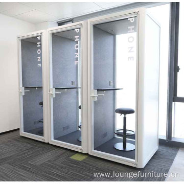 Modern design privacy acoustic soundproof office phone booth